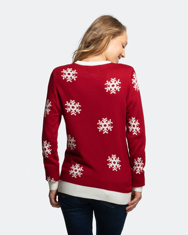 Women's Cute Reindeer Christmas Sweater for Whimsical Charm