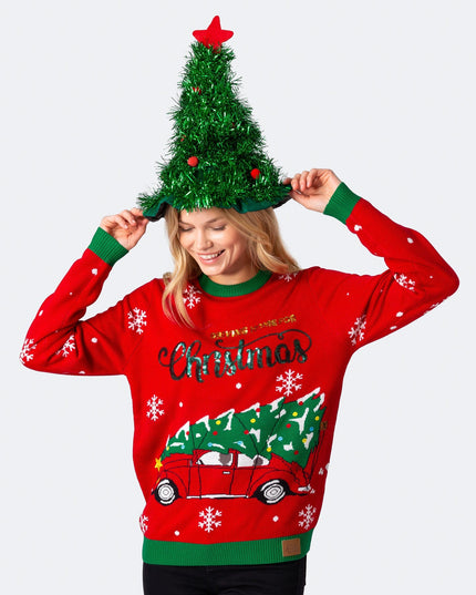 Women's Driving Home For Christmas Sweater for Festive Fun