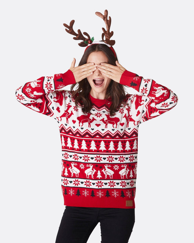 Women's Humping Reindeers Christmas Sweater for Laughs