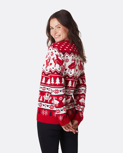 Women's Humping Reindeers Christmas Sweater for Laughs