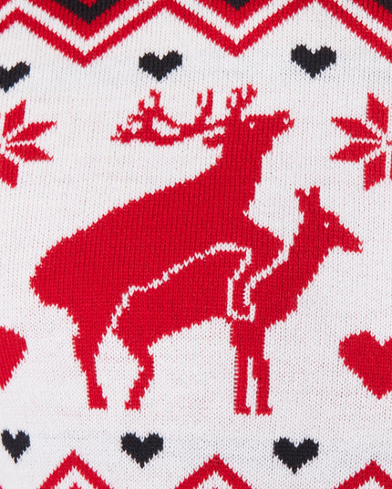 Women's Humping Reindeers Christmas Sweater for Laughs