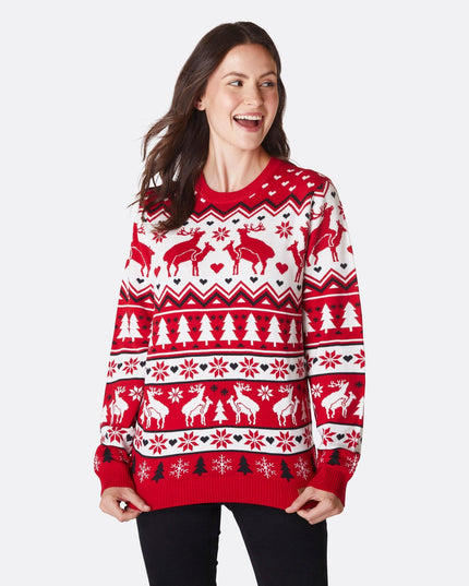 Women's Humping Reindeers Christmas Sweater
