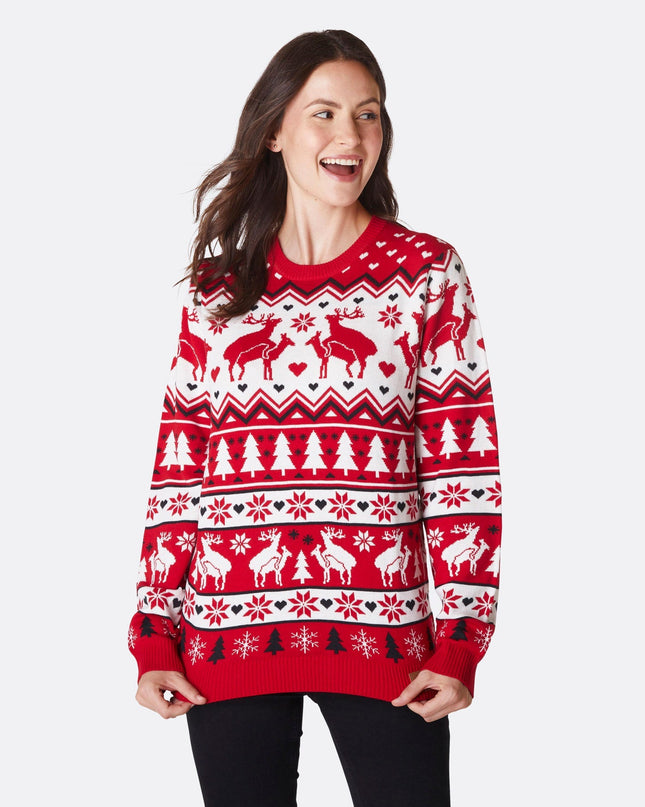 Women's Humping Reindeers Christmas Sweater