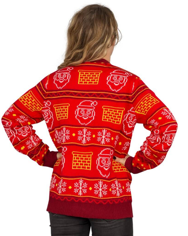 Women's Jack in the Box 3D Santa Ugly Christmas Sweater