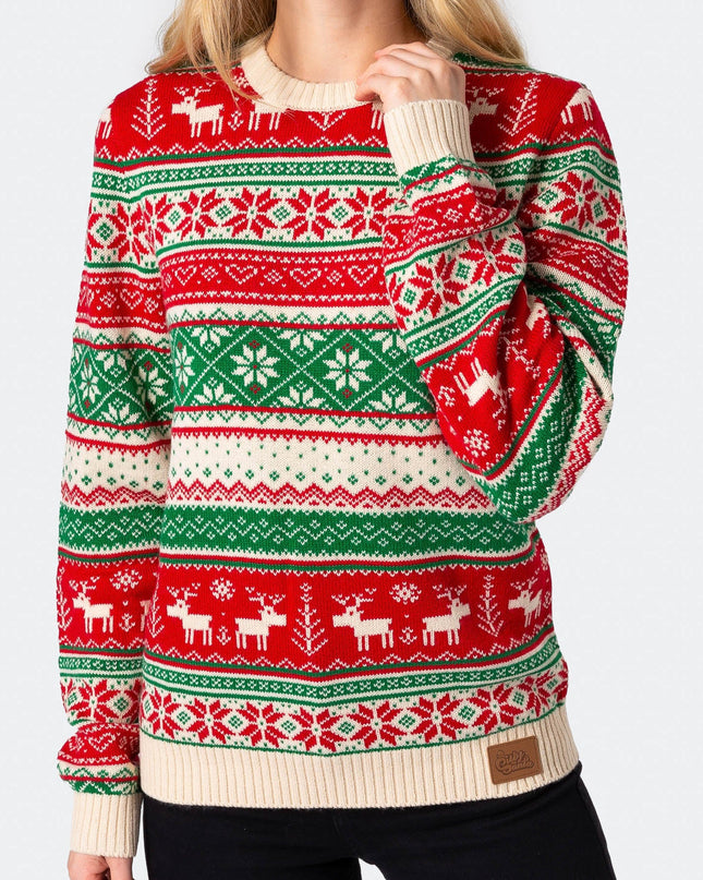 Women's Knitted Christmas Sweater