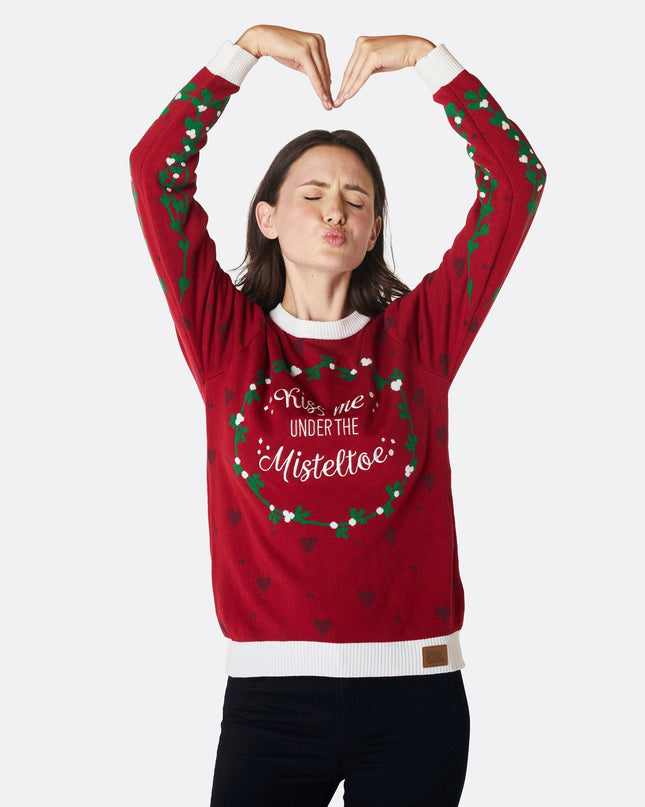 Women's Mistletoe Christmas Sweater