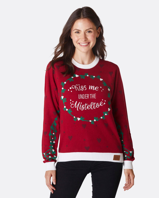 Women's Mistletoe Christmas Sweater