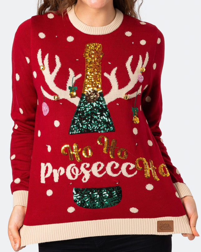 Women's Prosecco Christmas Sweater