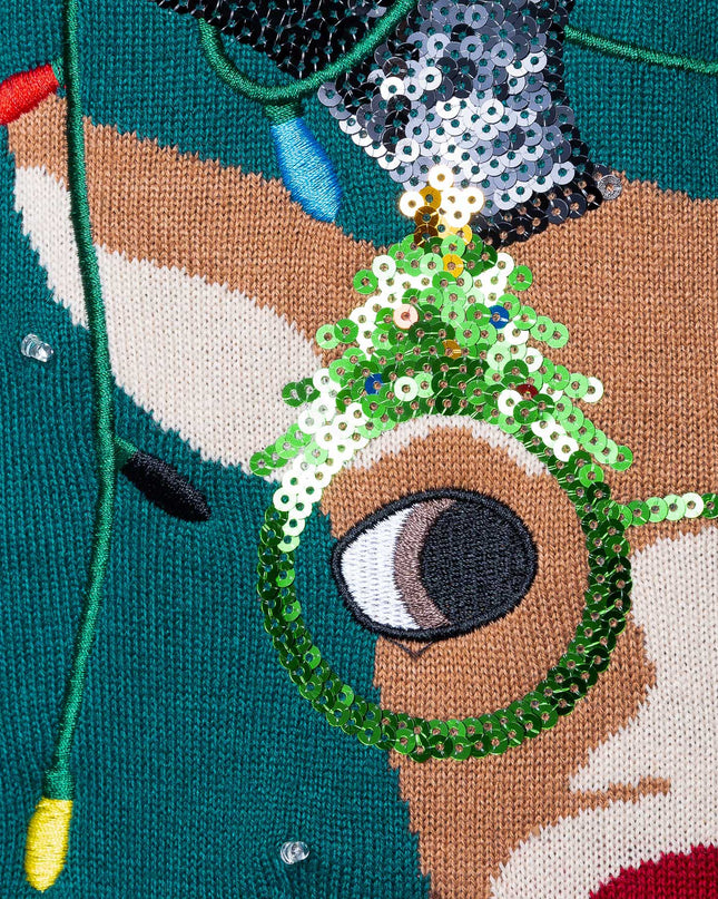 Women's Rudolf Christmas Sweater