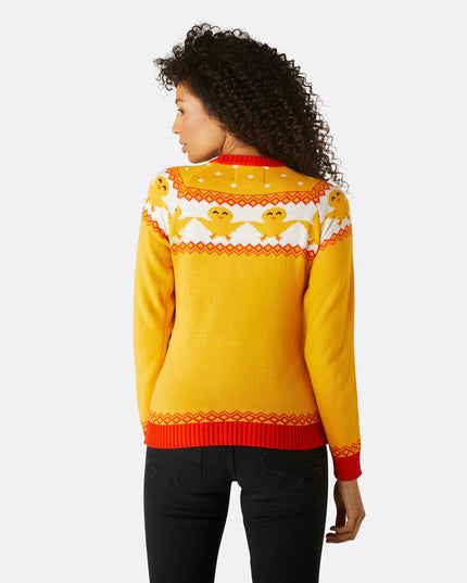 Womens Yellow Easter Sweater