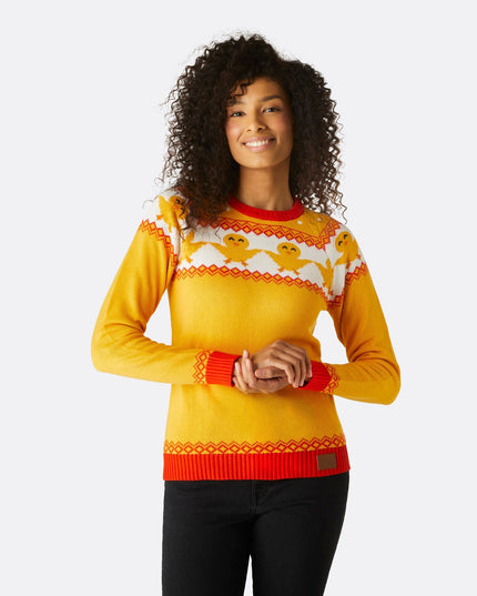 Womens Yellow Easter Sweater