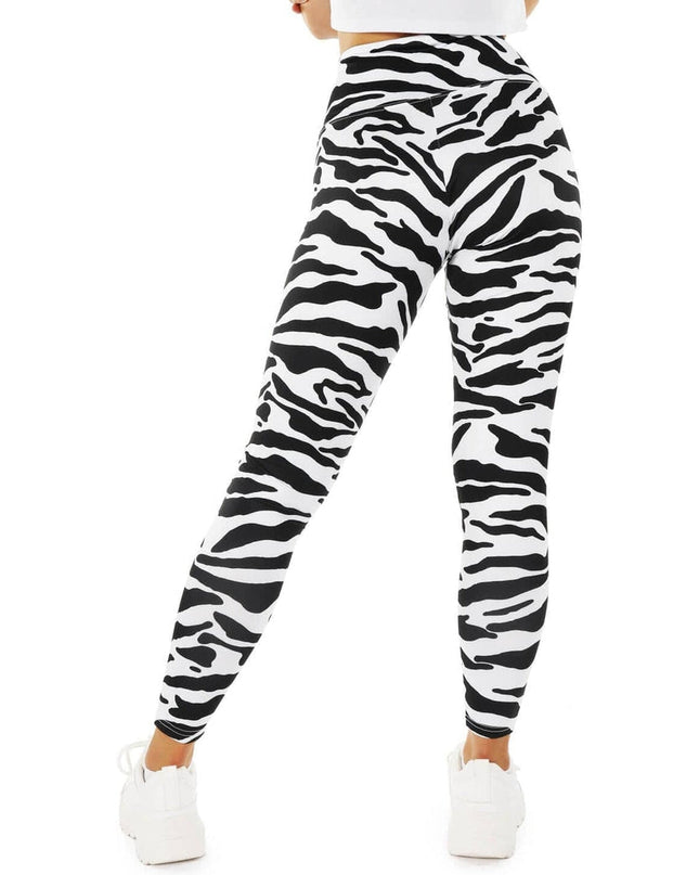 Zebra Høj Talje Leggings