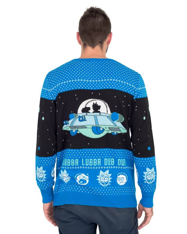 Wubba Lubba Dub Dub Rick and Morty Ugly Christmas Sweater