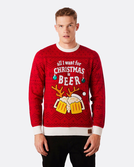 Men's Beer Christmas Sweater