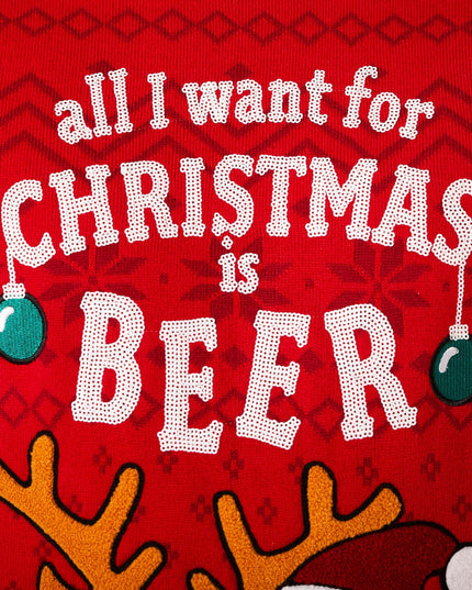 Men's Beer Christmas Sweater