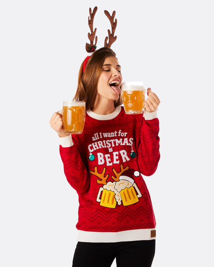 Women's Beer Christmas Sweater