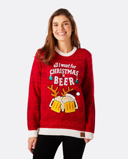 Women's Beer Christmas Sweater