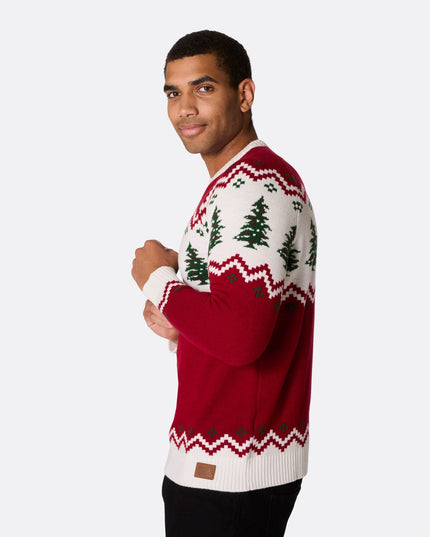 Men's Retro Christmas Tree Christmas Sweater