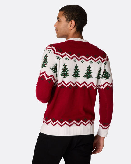 Mænds Retro Juletræ Sweater