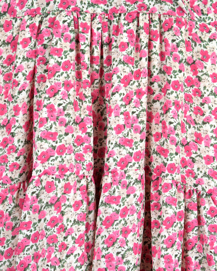 Pink Floral Summer Dress