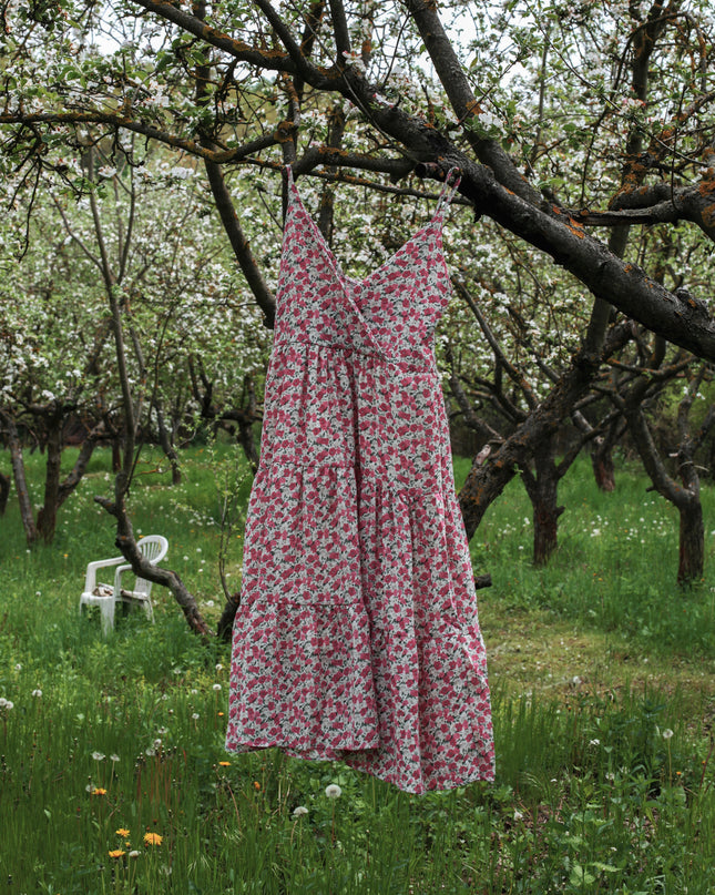 Pink Blomster Sommerkjole