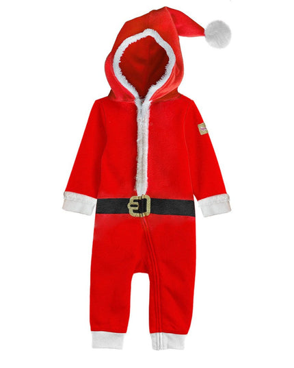 Baby Piges Santa Jumpsuit Med Pels