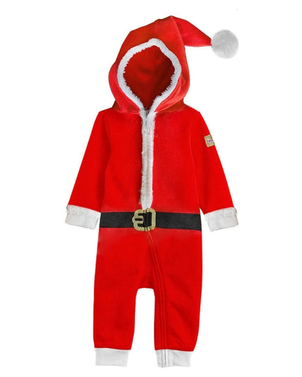 Tumling Piges Santa Jumpsuit Med Pels