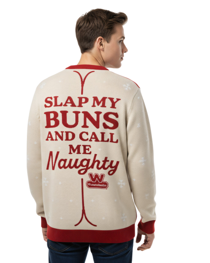 Suéter navideño feo de salchichón divertido de Wienerschnitzel