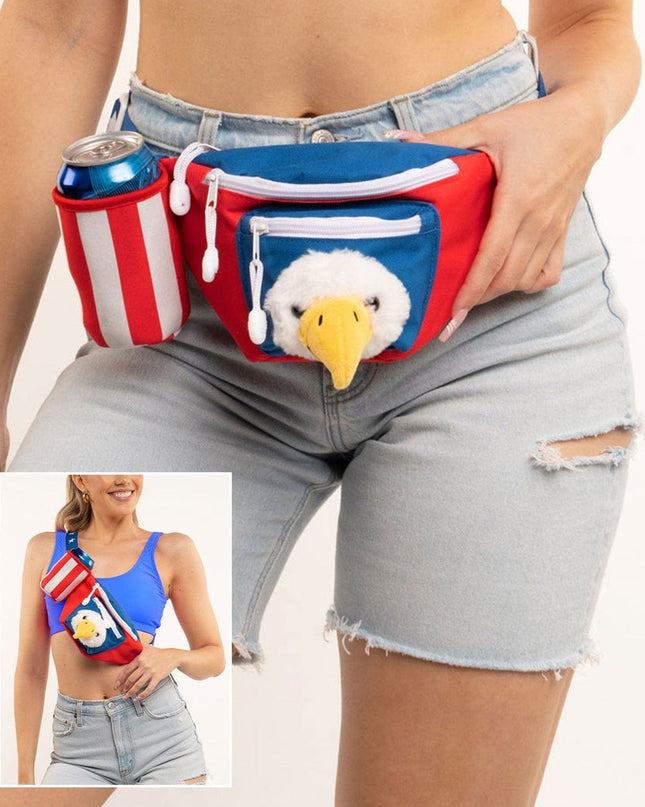 Bald Eagle Fanny Pack med Drikkebeholder