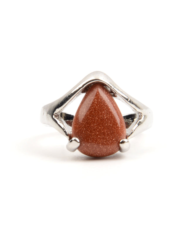 Brown Drop Ring