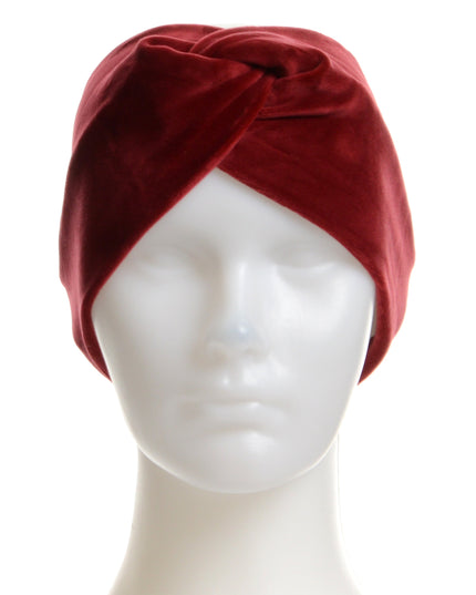 Burgundy Velvet Headband | Christmas Accessories