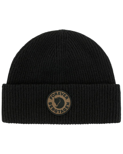 Fjallraven Bergtagen Wool Beanie in Classic Black