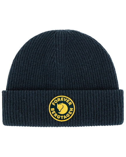 Fjallraven Bergtagen Wool Beanie in Dark Navy Blue