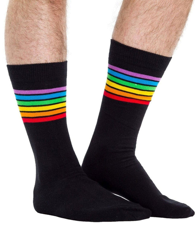 Black Rainbow Socks (Passer til størrelser 8-11M)