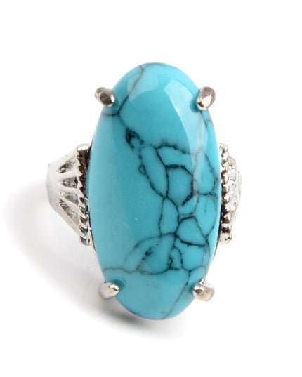 Blue Boho Ring - Elegant and Unique Design