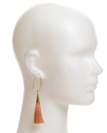 Brown Tassel Earrings Christmas Accessory