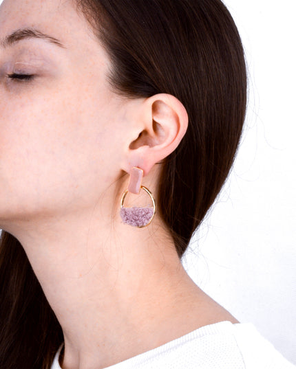 Powder Puffed Earrings - Cute Holiday Accessory