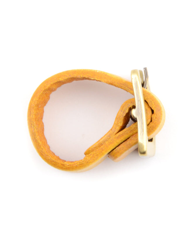 Yellow Leather Ring
