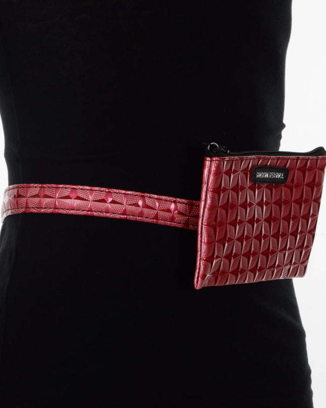 Trendy Pink Geo Bæltepose til Alle