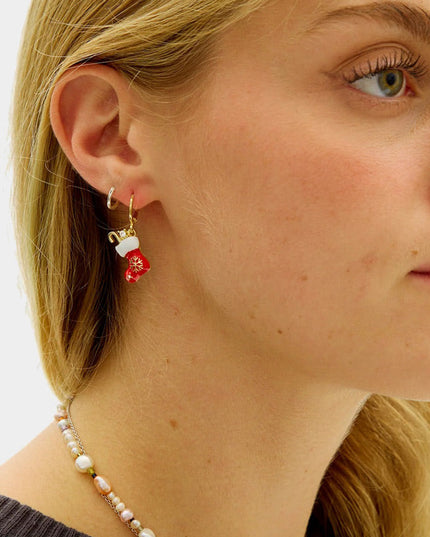 Christmas Earrings - Stocking Design