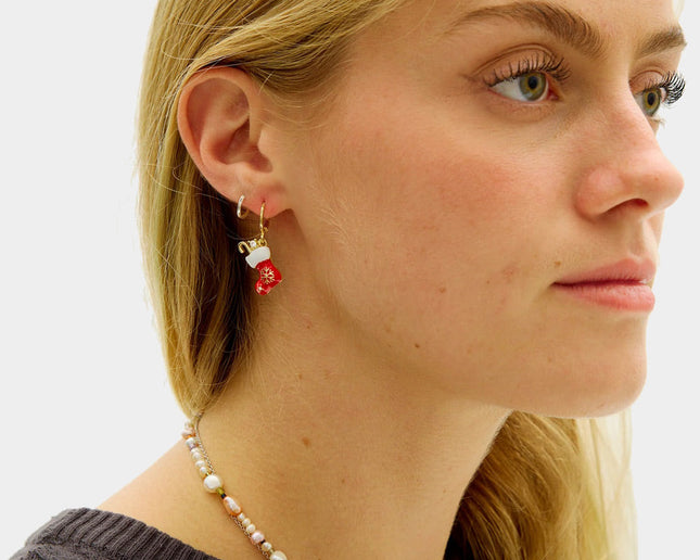 Christmas Earrings - Stocking Design