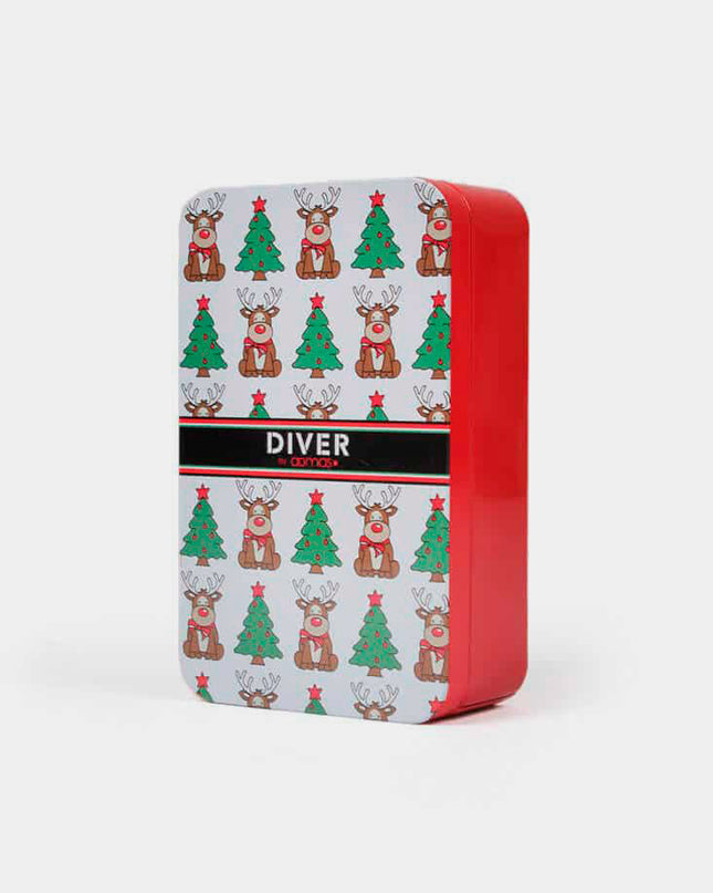 Juleshorts til mænd med rensdyr og juletræer