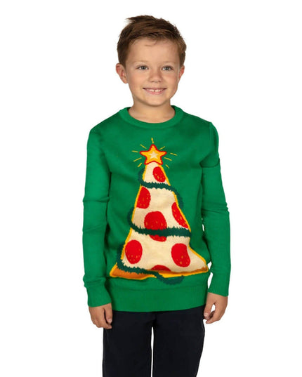 Drenge Pizza Træ Sweater