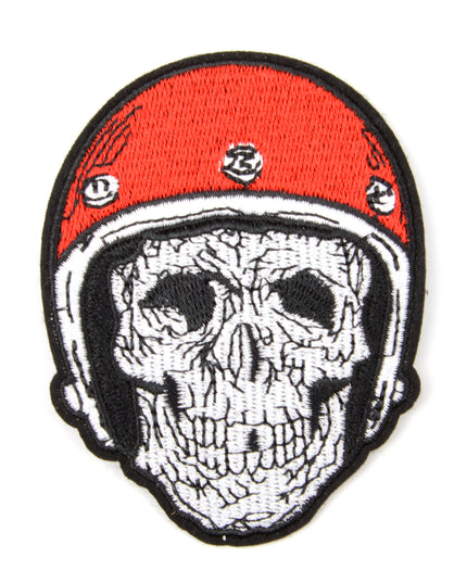 Iron-On Patch - Skull with Helmet
