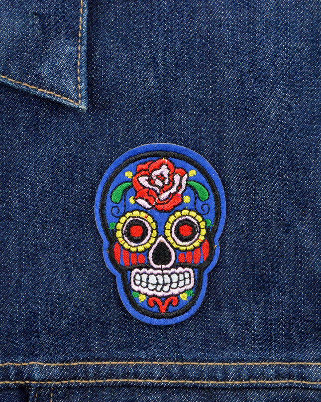 Calavera V Patch - Unique Halloween Costume Accessory