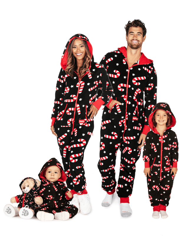 Matching Candy Cane Lane Family Jumpsuits