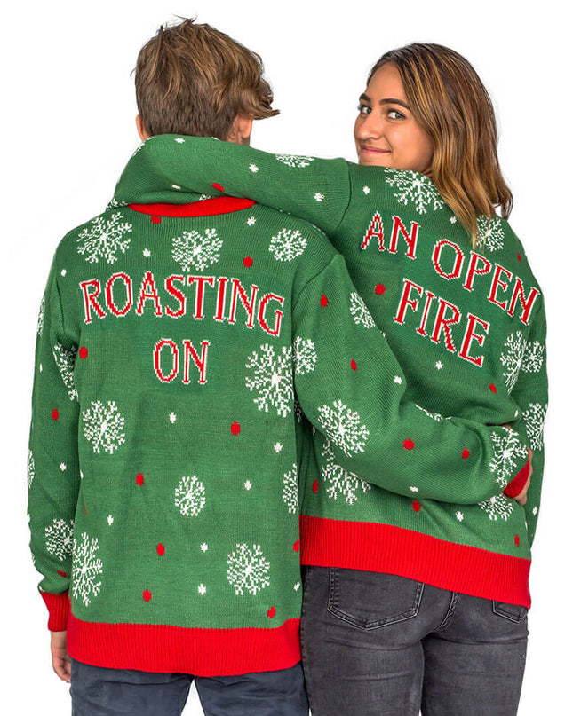 Chest and Nuts Snowflakes Ugly Christmas Sweater