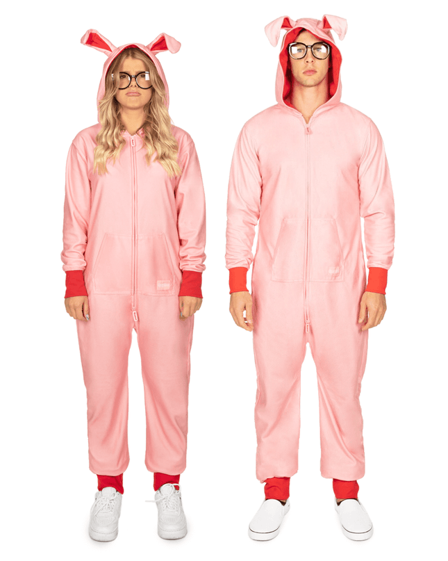 Matching Christmas Story Bunny Couples Jumpsuits