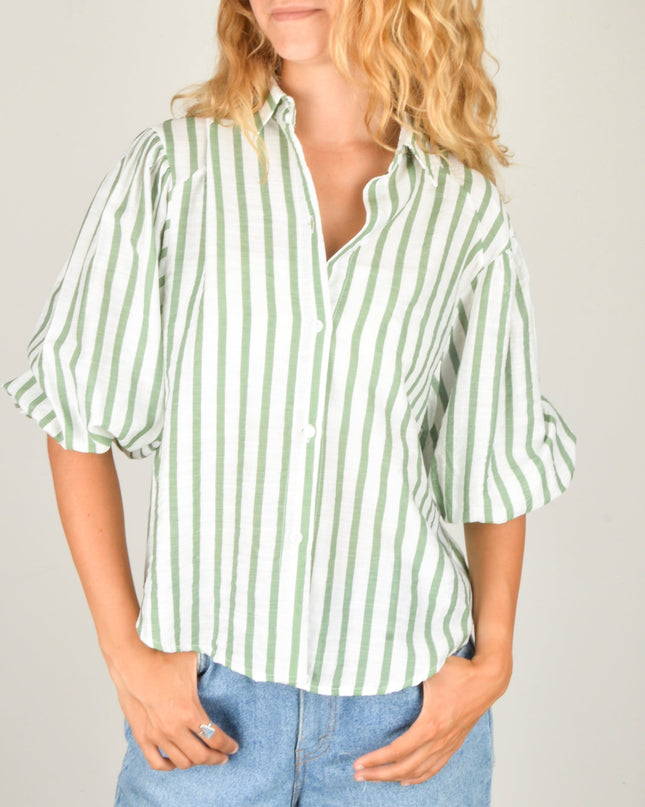 Blusa Rayada Verde