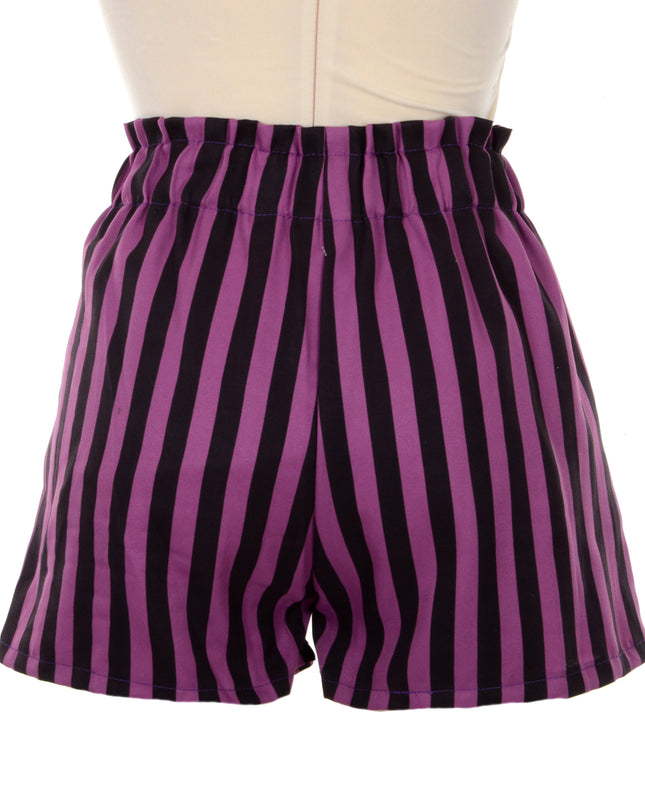 Stribet Shorts - Lilla